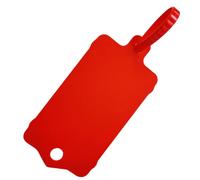 100pcs Reusable Blank Plastic Tags Ties Key Tags 1.45"*2.48" Serrated Tension Sealing Strap with Large Label Plastic Tie Mark Label Waterproof Hang Sign Write on Tag (Red, 100pcs)
