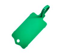 100pcs Reusable Blank Plastic Tags Ties Key Tags 1.45"*2.48" Serrated Tension Sealing Strap with Large Label Plastic Tie Mark Label Waterproof Hang Sign Write on Tag (Green, 100pcs)