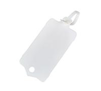 100pcs Reusable Blank Plastic Tags Ties Key Tags 1.45"*2.48" Serrated Tension Sealing Strap with Large Label Plastic Tie Mark Label Waterproof Hang Sign Write on Tag (White, 100pcs)