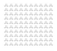 100PCS Reusable Plastic Plant Training Clips for Managing Stem Orientation in Small Space Gardens Balcony Grow Boxes and Windowsills (Green)