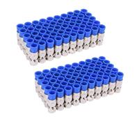 100PCS RG6 Compression Connectors Coaxial Cable Waterproof Connection F Compression Connector Compression Tool