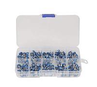 100PCS RM065 Carbon Film Horizontal Trimpot Potentiometer Assortment Kit 10 Values Variable Resistor 500R - 1M
