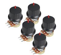 100PCS RM065 Carbon Film Horizontal Trimpot Potentiometer Assortment Kit 10 Values Variable Resistor 500R - 1M(500K Ohm)