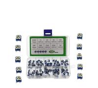 100Pcs RM065 Trimmer Potentiometer Assortment 10 Values Carbon Film Variable Resistors With Storage Box For Electronics DIY Repair Projects