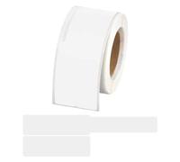100Pcs/roll Cable Labels Self-Adhesive Waterproof Wire Marking Ties Laser Printer Sticker Network Organizer Wiring Accessories for Marking The Color-Coded Cables(White)