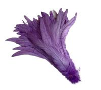 100pcs Rooster Tail Feathers Blackish Green 25-45cm Natural Plumes Beige DIY Cock Clothing Jewelry Accessories Party(Violet,35-40cm)