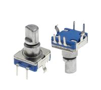 100PCS Rotary Encoder Code Switch 20 Position With Switch 5Pin Handle Length 12.5MM Half Shaft Type