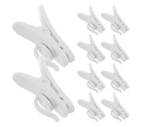 100pcs Rotatable Earphone Cable Clamp White Plastic Anti-loss Clip