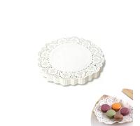 100pcs Round Lace Doilies Baking Paper Sheets, Decorative Cake Liners Greaseproof Paper for Baking Parchment, Home Kitchen Cake Accessories for Cake Desserts and Serving Fried Food