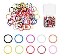100Pcs Round Metal Stitch Markers for Knitting, Multicolor Knitting Marker Rings with Storage Box Crochet Markers for Crocheting, Sewing Accessories for DIY Craft Projects