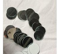 100pcs Round Mirror Mosaic Tiles 2cm (3/4"),Large Real Glass Circles for Wall Decor, Backsplash, Furniture Upcycling & DIY Crafts - Smooth Edge(2x2cm)