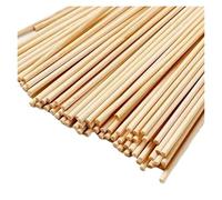 100Pcs Round Wooden Stick DIY Handmade Building Model Material Solid Wood Stick Small Woodworking Tools for Crafts(150mm 3mm)