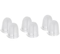 100Pcs Rubber Earring Back Plug Cap Clear Clear Earring Back Soft Silicone Antiallergic Safety Stud Earrings Stopper Earplugs Professional