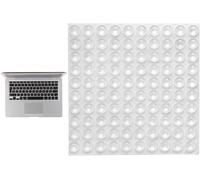 100pcs rubber feet pads, noise dampening pads, rubber door stop, self adhesive soft close dampers, perfect for cabinets, furniture, and wooden floors