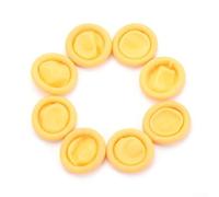 100pcs Rubber Finger Cots for Cleaning and Art Projects Elastic and Comfortable Fit (Yellow)