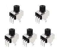 100Pcs RV09 3Pin Vertical Potentiometer Short Handle 1K/2K/5K/10K/50K/100K 0932 Adjustable Resistor Switches Resistor elements (Size : 1K Ohm)