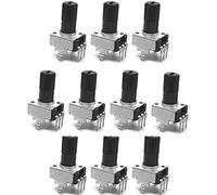 100PCS Rv09 Potentiometers 3Pin Vertical 12.5mm Shaft 1k 2k 5k 10k 20k 50k 100k 200K 500K 1M Adjustable Resistors Seal Switches Electromechanical components (Size : 5K Ohm)