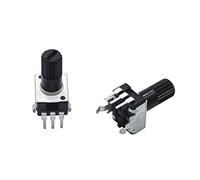 100Pcs Rv09 Vertical 12.5mm Shaft 1k 2k 5k 10k 20k 50k 100k 0932 Adjustable Resistor 9 Type 3pin Seal Potentiometer (Size : 10-19Pcs)(Under 5Pcs)