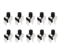 100Pcs RV09 Vertical Potentiometers Short Handle 1K/2K/5K/10K/50K/100K 0932 3Pin Adjustable Resistor DIY Potentiometer Switches Resistor elements (Size : 500K Ohm)