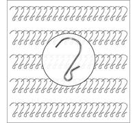 100Pcs S Shaped Hooks, 1.77" X 0.98" Stainless Steel Hangers Storage Hooks For Hanging Pot, Jewelry, Decorations, Plants, Silver