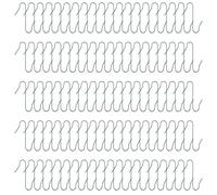 100pcs S-Shaped Metal Christmas Tree Hooks 4cm Bauble Hangers Wires for Hanging Ornaments in Green, Gold and Silver(Green)