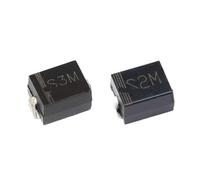 100PCS S2M S3M SMB DO-214AC DO-214AA 2A 3A 1000V SMD Diode RECTIFIER RL207 1N5408(S2M SMB)