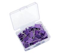 100Pcs Safe Rounded Head Styles Thumbtacks Marker Pins Set Color Coded Push for Easy Sorting and Identification Multicolor Marking