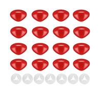 100Pcs Safety Noses and Washers for Amigurumi Crochet - Thalinfayi 12 * 16mm Red Plastic Safety Nose Triangle Crochet Craft Nose for Amigurumi, Crafts, Crochet Doll DIY Making Supplies