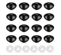100Pcs Safety Noses and Washers for Amigurumi Crochet - Thalinfayi 15 * 20mm Black Plastic Safety Nose Triangle Crochet Craft Nose for Amigurumi, Crafts, Crochet Doll DIY Making Supplies
