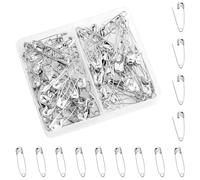 100pcs Safety Pins Assorted,2.8cm Small and Large Nickel Plated Blanket Pins for Crafts Arts Clothes Sewing