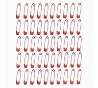 100Pcs Safety Pins,Safety Pins for Clothes,30MM Metal Safety Pins,DIY Crochet Pin for Clothes,Sewing,Handicrafts,DIY-Red