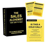100Pcs Sales Objection Flash Cards Double-Sided Professional Sales Flashcards for Closers Persuasion Skills Training Deck for Salespeople Closers Sale Teams & Role-Playing Closing Deals Practice