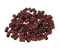 100Pcs Sanding Band Sleeves with 2Pcs 1/4" Mandrels Sanding Bands Drum Set for Rotary Kit 240 Grit