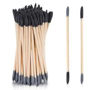100pcs Sanding Sticks Double End, Beveled Fine Detailing Wood Polishing Sticks 150/280 Grit Sanding Twigs Tools for Woodworking Hobby Plastic Model Building Supplies