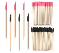 100Pcs Sanding Sticks Wooden Cuticle Pusher Double End Matchsticks Pumice Stone Cuticle File Double End Fine Detailing Sanding Stick for Plastic Models Woodworking