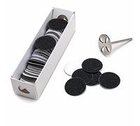 100pcs Sandpaper Disc and 1pcs Metal Bit, 3/32 Shank Replaceable Pedicure Sanding Disc Bit for Dead Skin Callus Removal Electric Foot File Tools (150#(Medium))