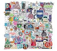 100Pcs Science Lab Stickers - Chemical Experiment Equipment Stickers for Laptops, Cars, Scrapbooks, Phones, Skateboards - Waterproof, Aesthetic, Personalised for Teens, Boys, Girls, Adults