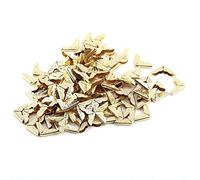100pcs Scrapbooking Photo Mounting Corners Yellow Metal Book Albums Menus Notebook Folder File Corner Protectors