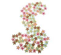 100pcs Sea Star Wooden Sewing Buttons Decorative Buttons for Clothes