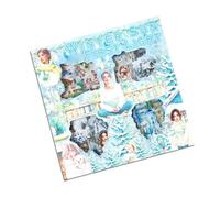 100Pcs Seasonal Flower Sticker for Kid Scrapbooking Craft with Designs PET Materials in Storage Box Cute Scrapbook Sticker