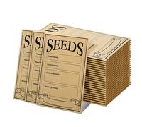 100Pcs Seed Envelopes 3.1X4.7 Inch, Seed Envelopes Brown Paper Seed Packets Envelopes for Storage Vegetable
