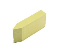 100Pcs Seed Label Marker, 10x2cm/3.94x0.79in Water Proof Flower Name Tag Plastic Nursery Garden Stake Sign for Outdoor Seedlings (Yellow)