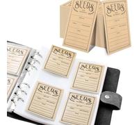 100pcs Seed Storage Envelopes, Self Sealing Organizers for Garden, Seed Saving Packets, Storage Box & Binder. Ideal for Every Gardener (Black)