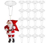 100Pcs Self-Adhesive Ceiling Hooks for Hanging, Sticky Damage-Free No Drill Christmas Ceiling Hooks, Removable Wall Hanger for Festival Wedding Birthday Party Christams Ceilings Balloon Decorations