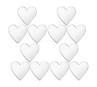 100pcs Self Adhesive Heart Mirror Wall Stickers