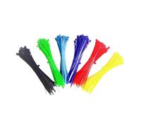 100pcs Self-Lock Cable Ties Plastic Nylon Wire Zip 3 * 100 200 Fasten Loop Organizer(Yellow,3x200)