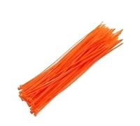 100pcs Self Locking Nylon Cable Ties 100/150/200mm Plastic Zip Wire Binding Wrap Straps Fasten(Orange,3x200mm width2.5mm)