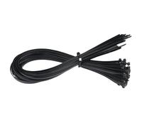 100pcs Self-Locking Wire Zip Ties Set Kit 8 * 300 8 * 350 8 * 400 8 * 500 8 * 700 Nylon Cable Tie Plastic Zip Loop Wire 7.6mm(Black,7.6mm x 35cm 100pcs)