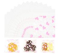 100Pcs Self Seal Cellophane Bags,Multiple Patterned Cookies Bags,Wax Melt Opp Resealable Plastic Bag(10cm×10cm),Biscuit bag,Cellophane Sweet Punch for Food,Candies,Gifts (Color -8)