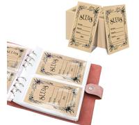 100Pcs Self-Sealing Seeds Saving Envelopes, Reusable Seed Packets Envelope, Seed Storage Envelopes with 200 Grids Book for Vegetable, Garden and Flower Seeds (Pink Book)